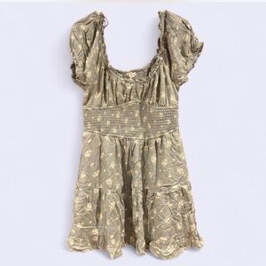 Aeropostale Olive Floral Dress